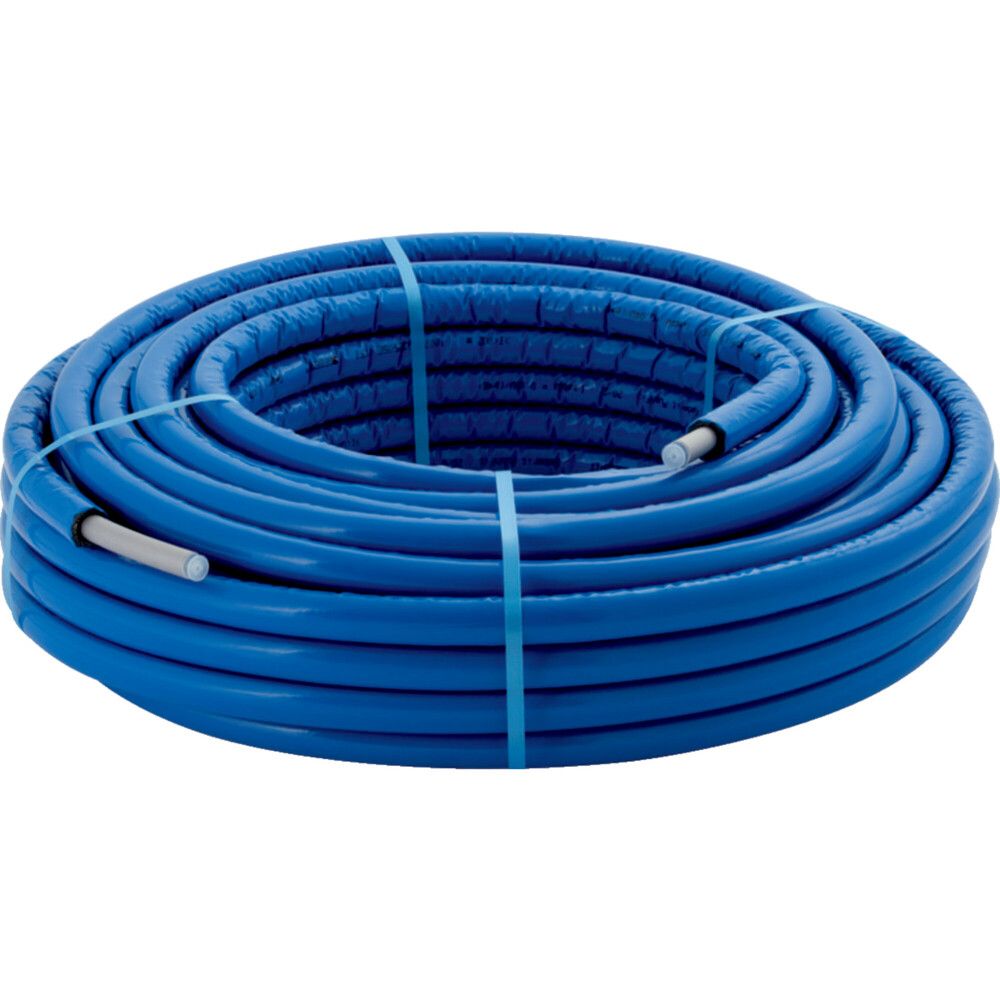 Geberit Flowfit Tube Multicouche Isolé Bleu D25 Rouleau 25M