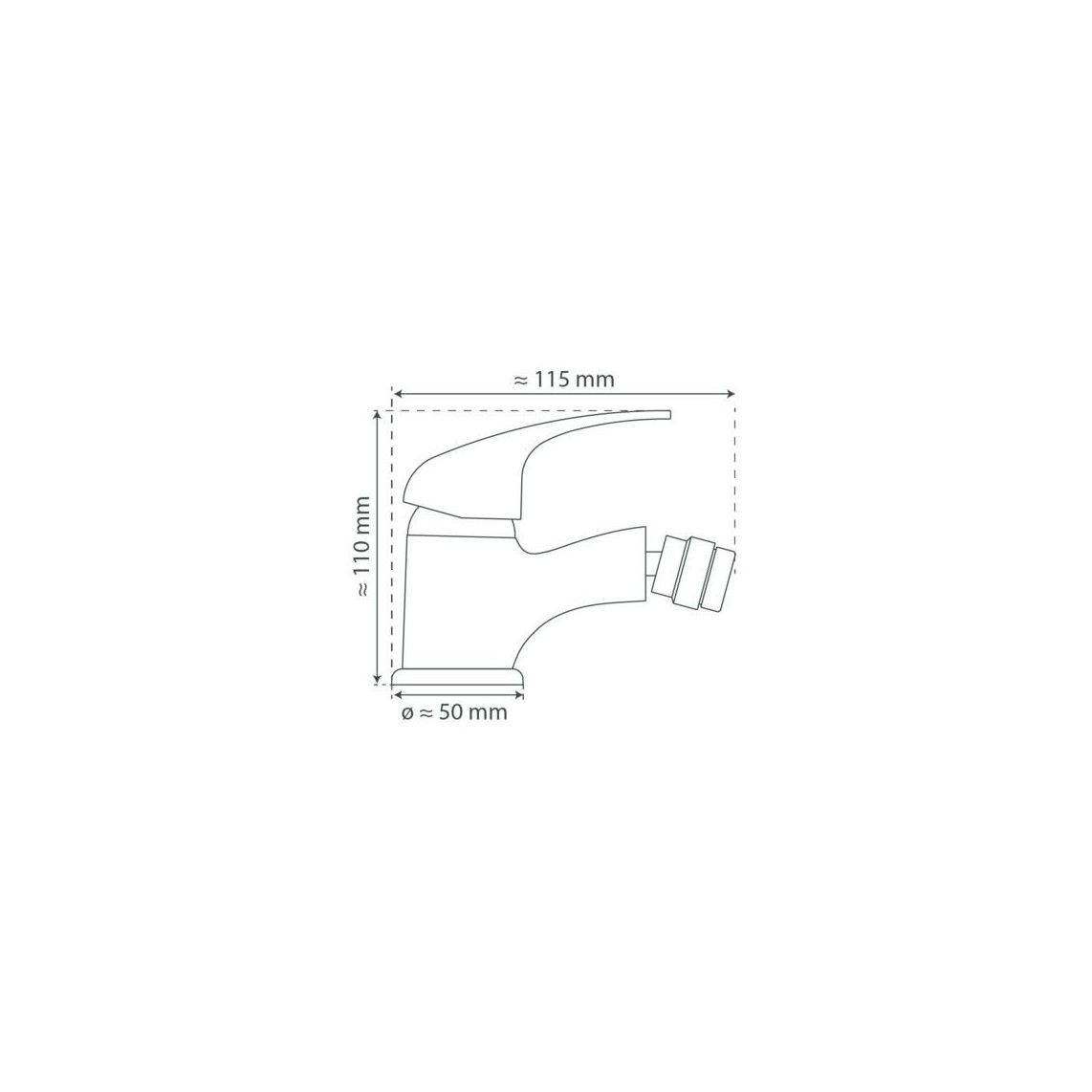 41200 ATHOS PLUS Bidetkraan, chroom vue 5
