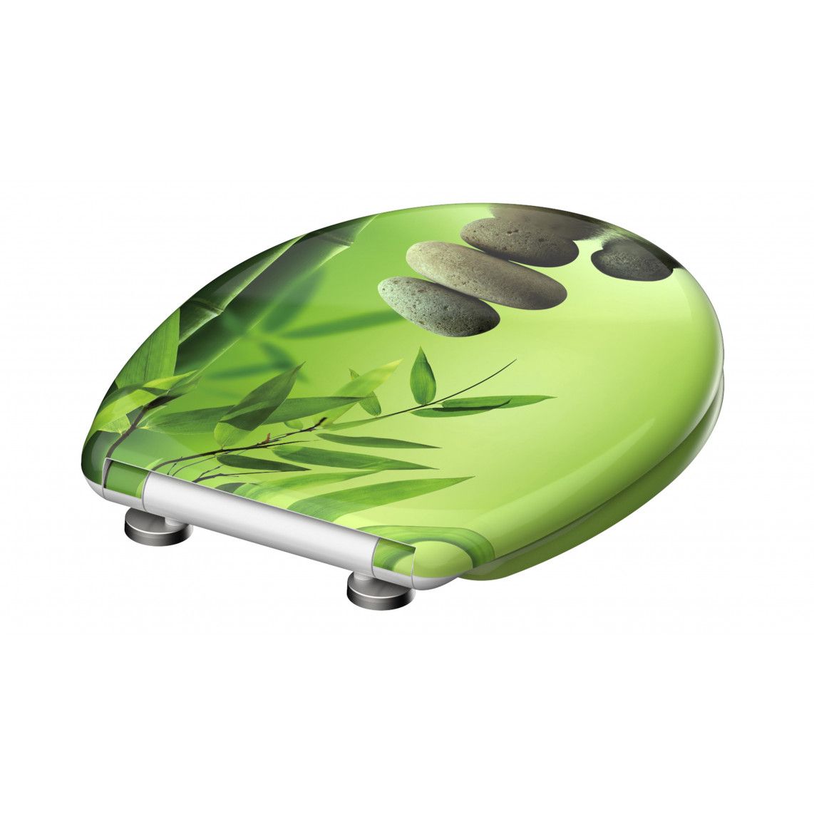 82365 Duroplast WC-zitting GREEN GARDEN, met valrem en afneembaar vue 4