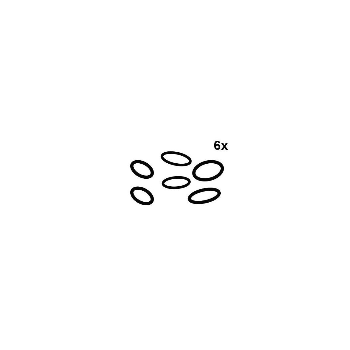 98696400 O-ring assortment, rubber, various sizes (6x) vue 2