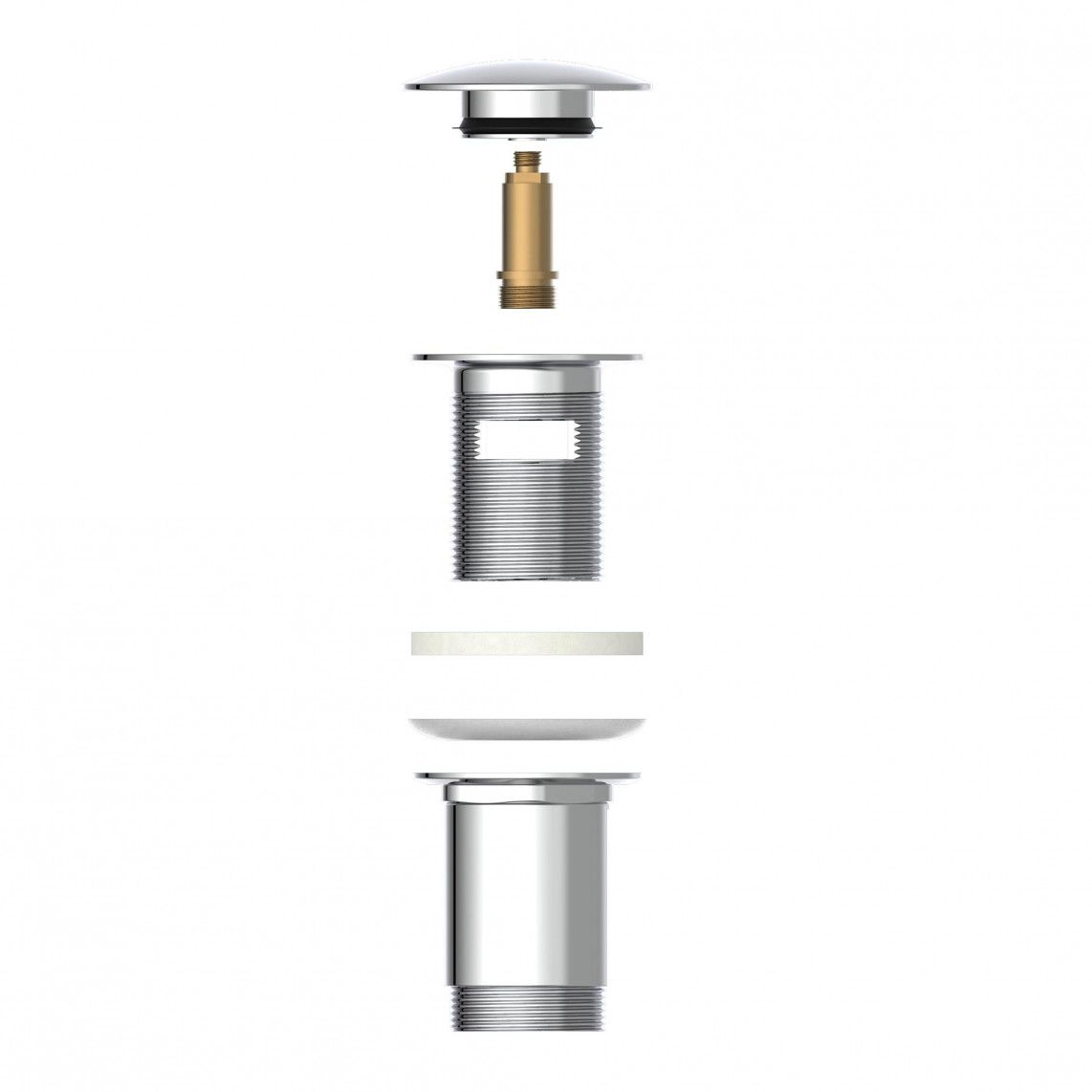 988073013 drukknop pop-up waste, chroom, 1 1/4" vue 6