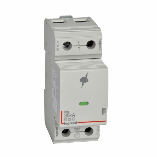 Parafoudre T1 - 1 P - 25 et 35kA 2.5kV - Uc 440V - 4 modules
