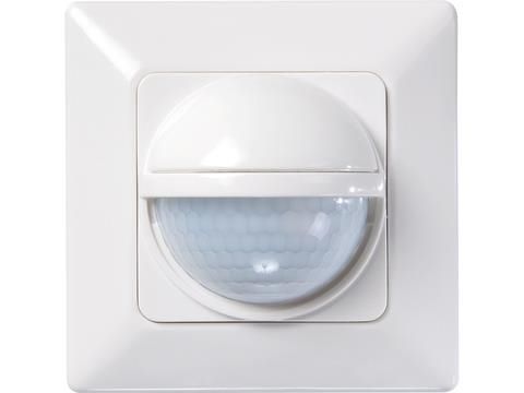 Détecteur de mouvement Blanc mural 200° 1 canal Triac 2 fils 8m IP40 400W halogène