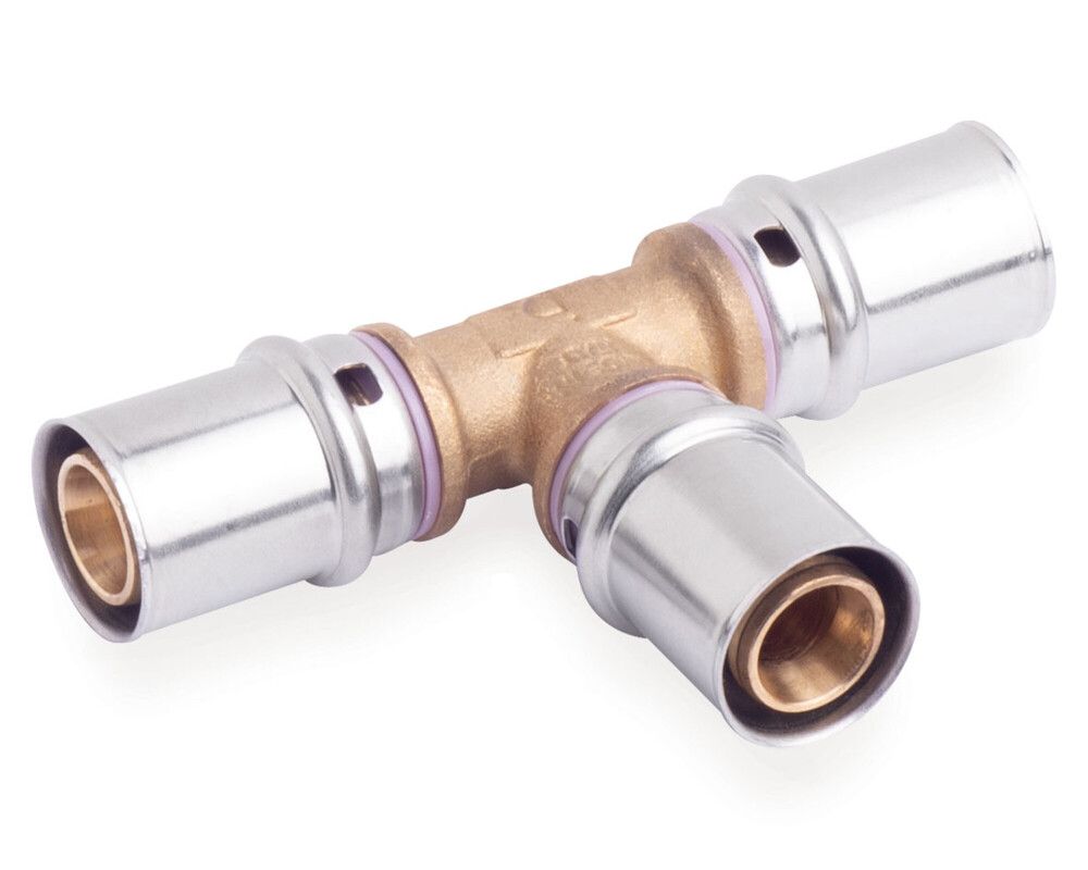 Systempex TÉ Réduit Tube Alu Raccord À Sertir 20-20-16
