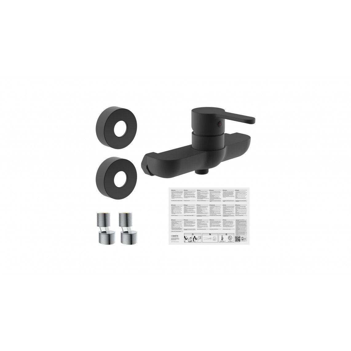 44406 DENVER Shower mixer, black matt vue 6