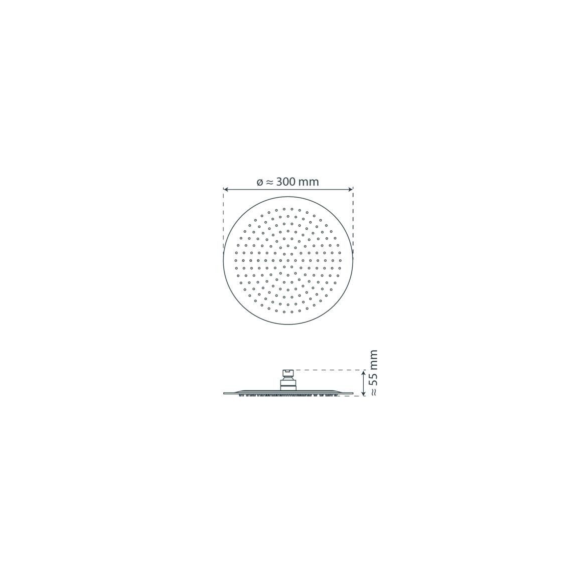 69242 SUMATRA Head shower, chrome vue 5