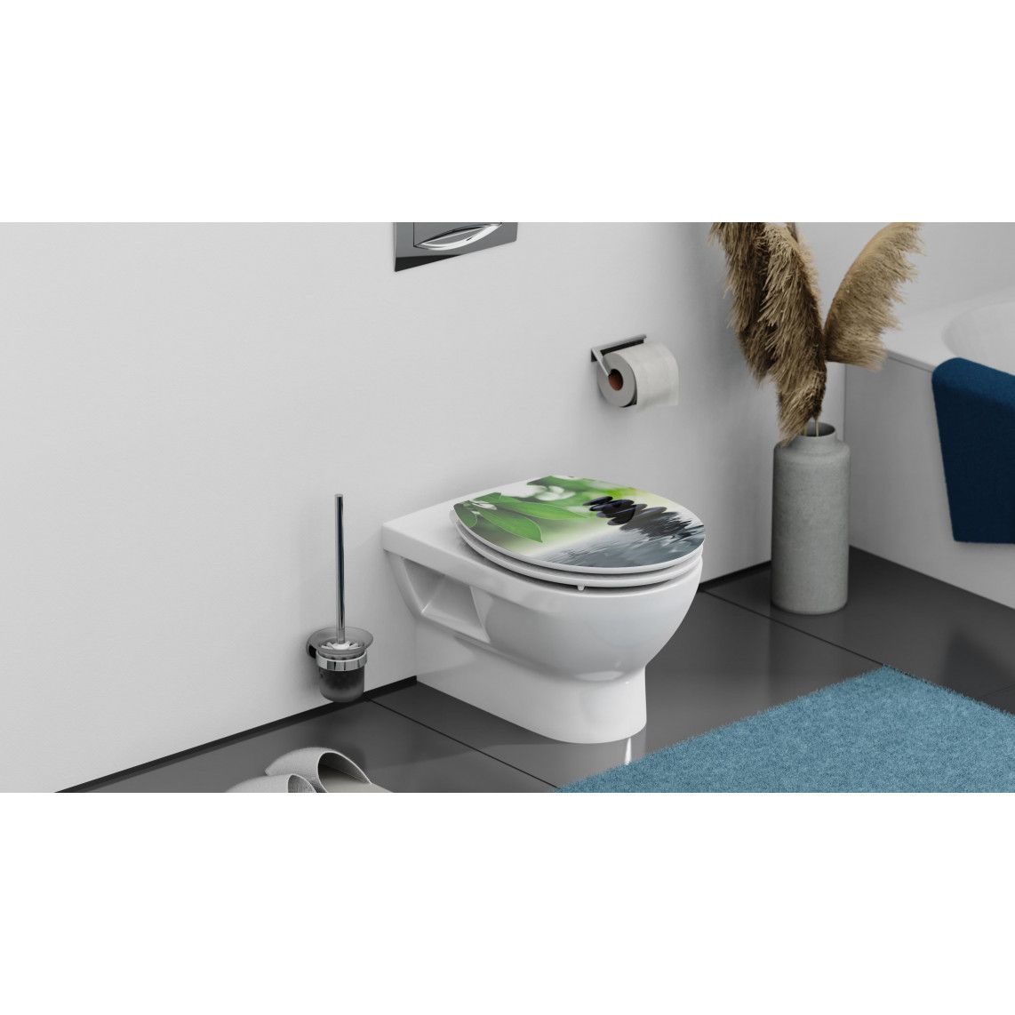 80543 MDF HG WC-zitting OASIS, met valrem vue 10