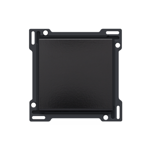 Set de finition pour interrupteur ou bouton-poussoir simple, couleur piano black coated
