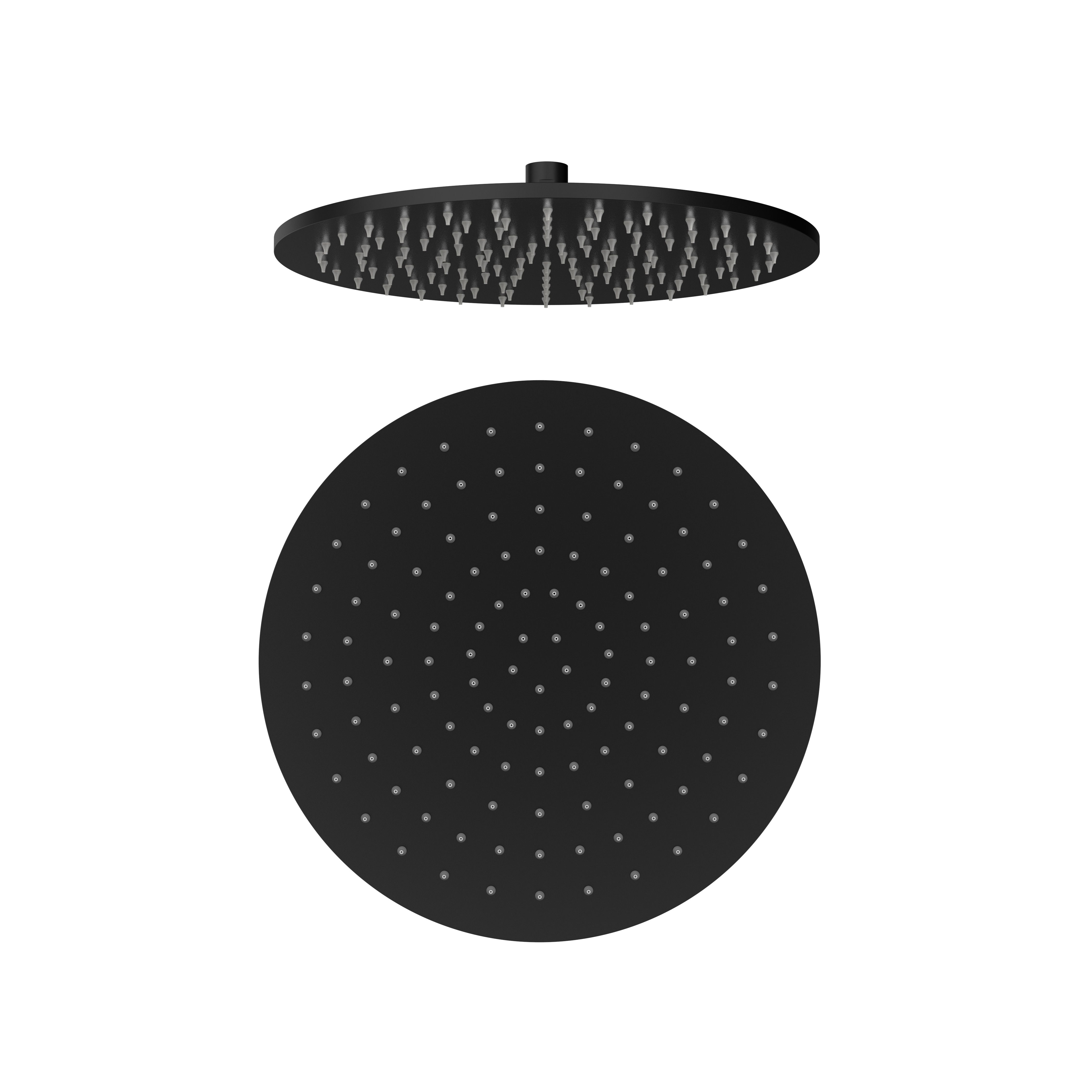 Uniforma Douche DE Tête – Ronde – 30 CM – Noir Mat (pvd)