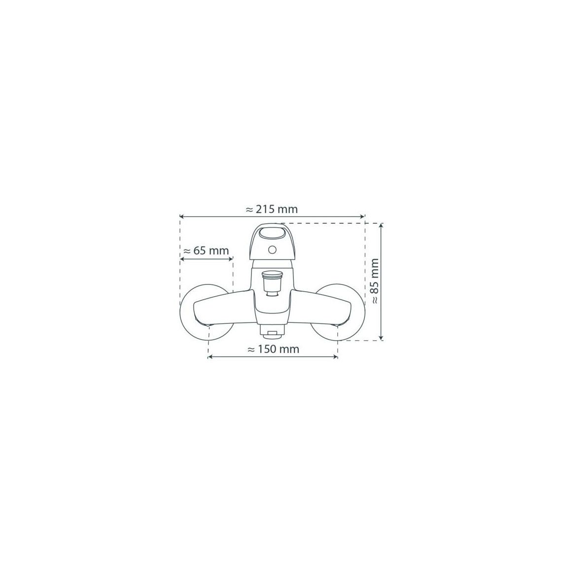 41300 ATHOS PLUS Bathtub mixer, chrome vue 4