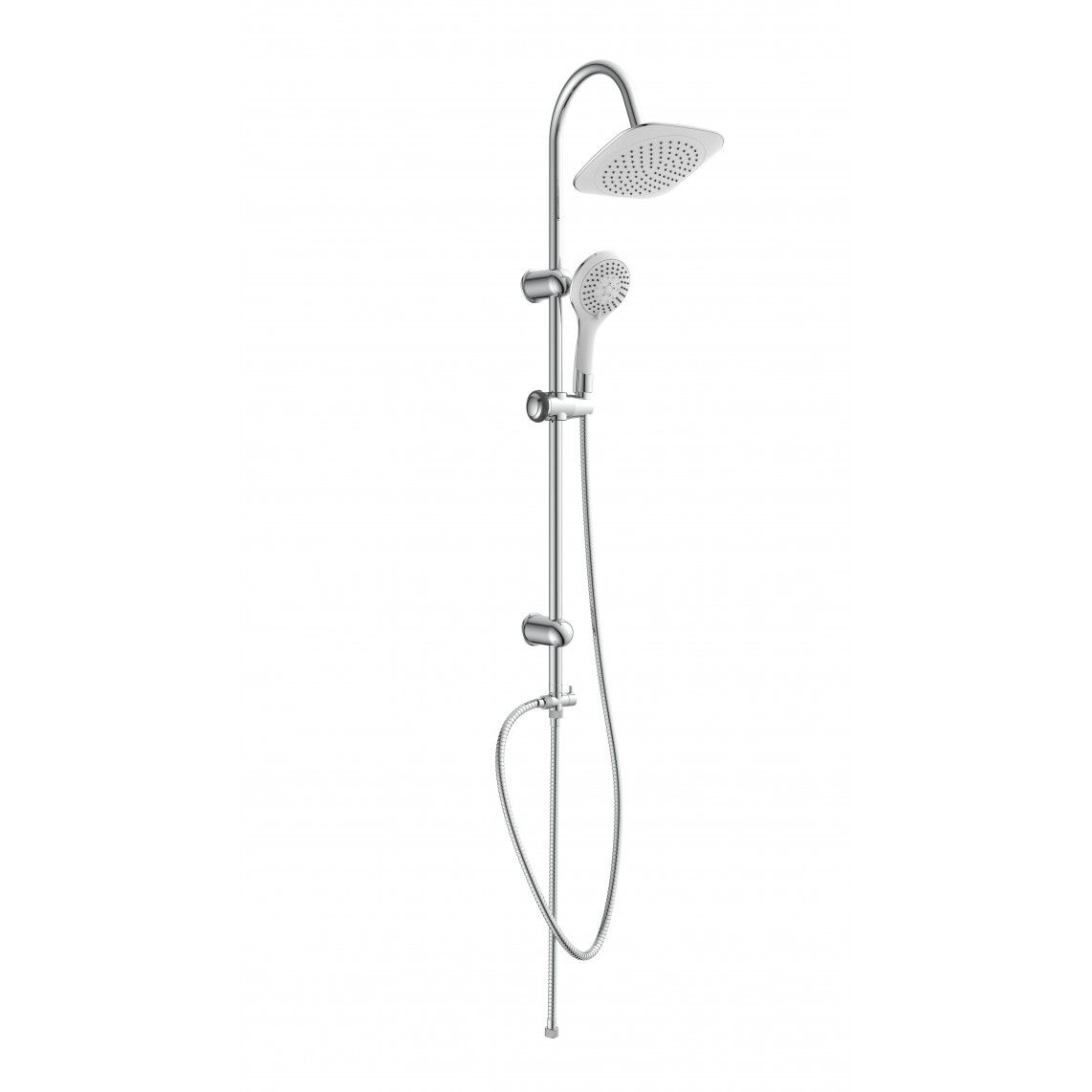60057 TENERIFFA Regendouche set, chroom/wit vue 2