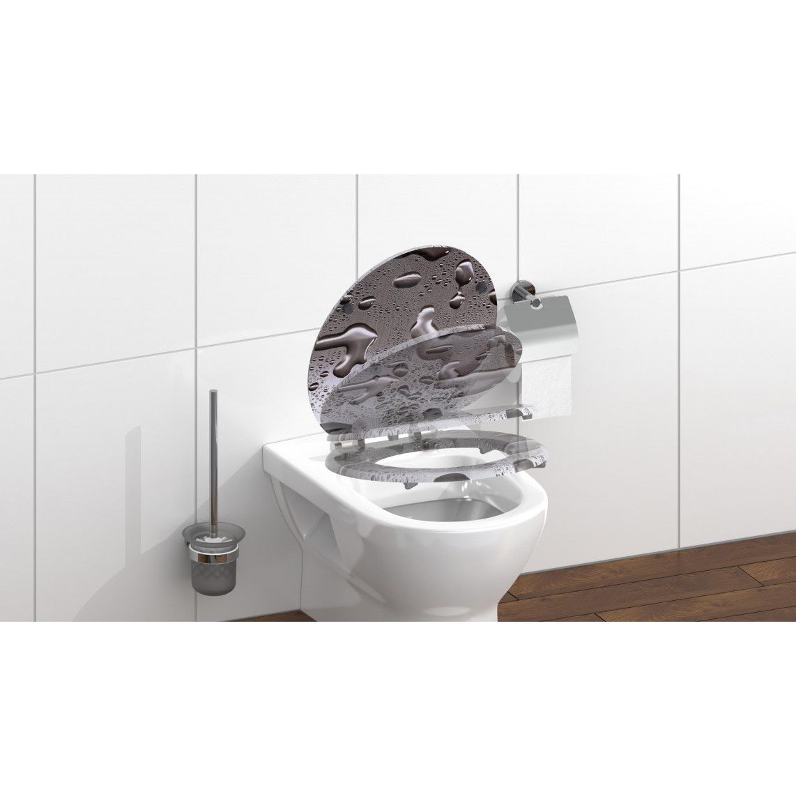 80123 MDF WC-zitting GREY STEEL, met valrem vue 9