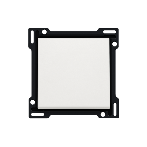 Set de finition pour interrupteur ou bouton-poussoir simple, couleur white
