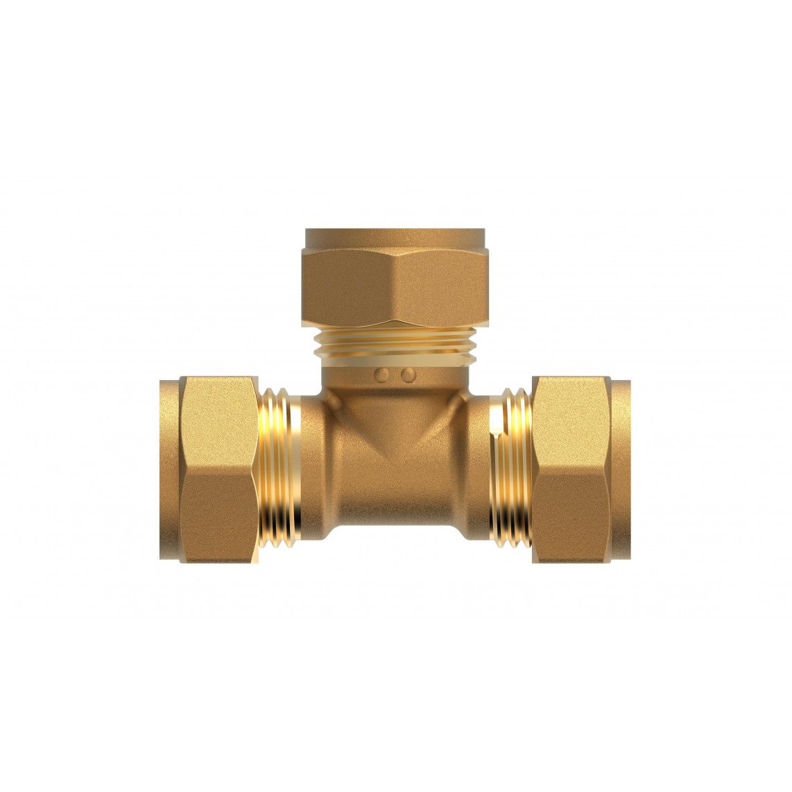 989453117 MS T-stuk, blanco, 12 mm, knelfitting voor koperen buis vue 2