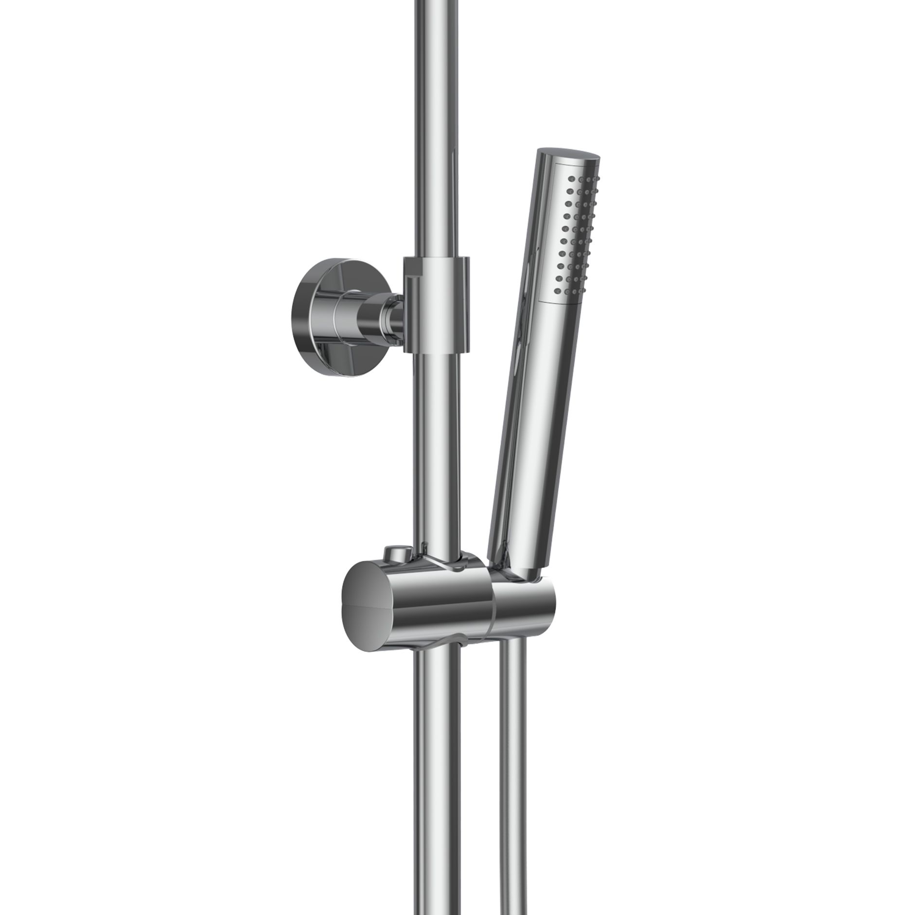 ALONI OPTIMA RONDO SET DE DOUCHE À JETS DE PLUIE – THERMOSTATIQUE – MONTAGE APPARENT – COOL TOUCH - BELGAQUA – CHROME