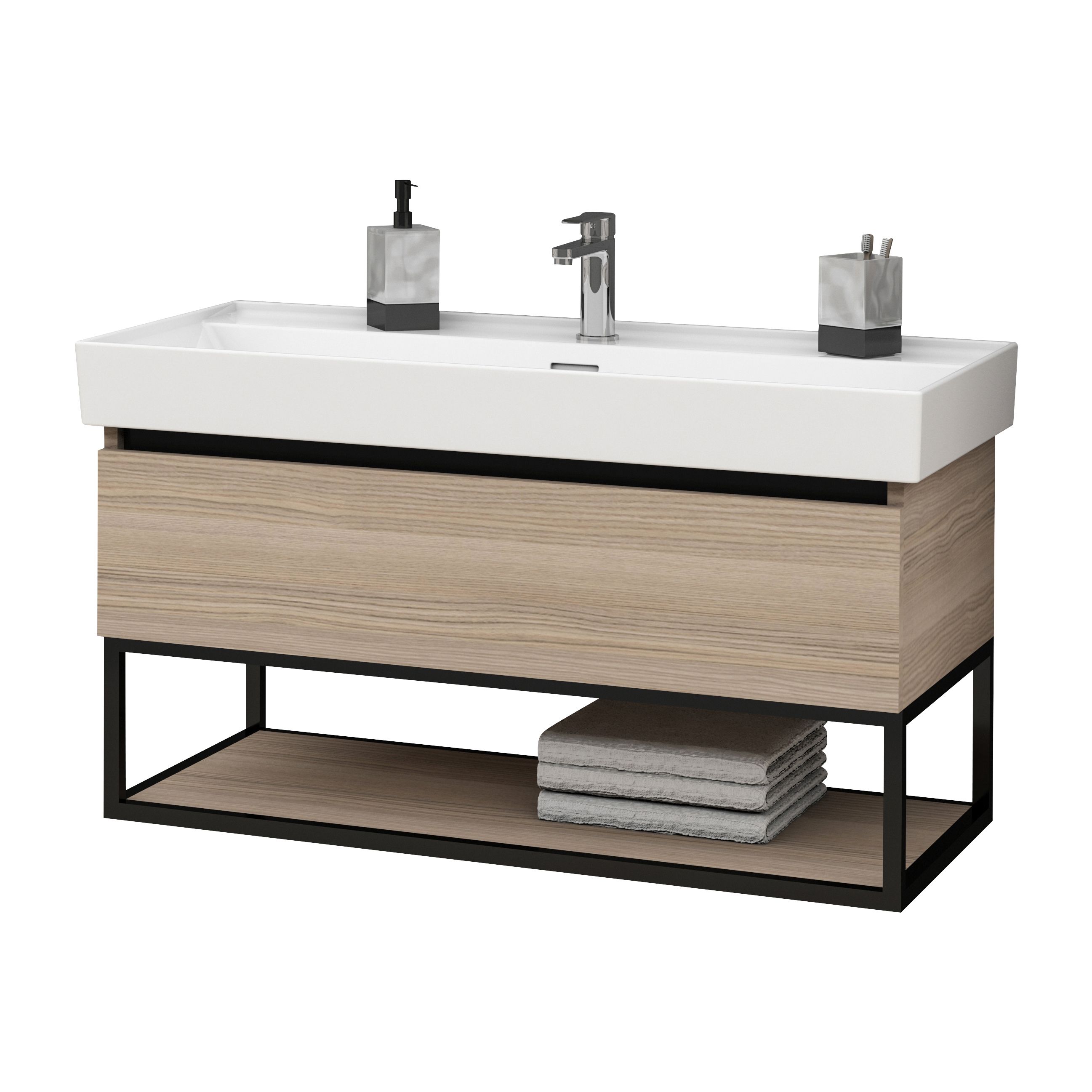 ALONI SHARP MEUBLE SOUS-PLAN (100CM) - NOISETTE vue 2