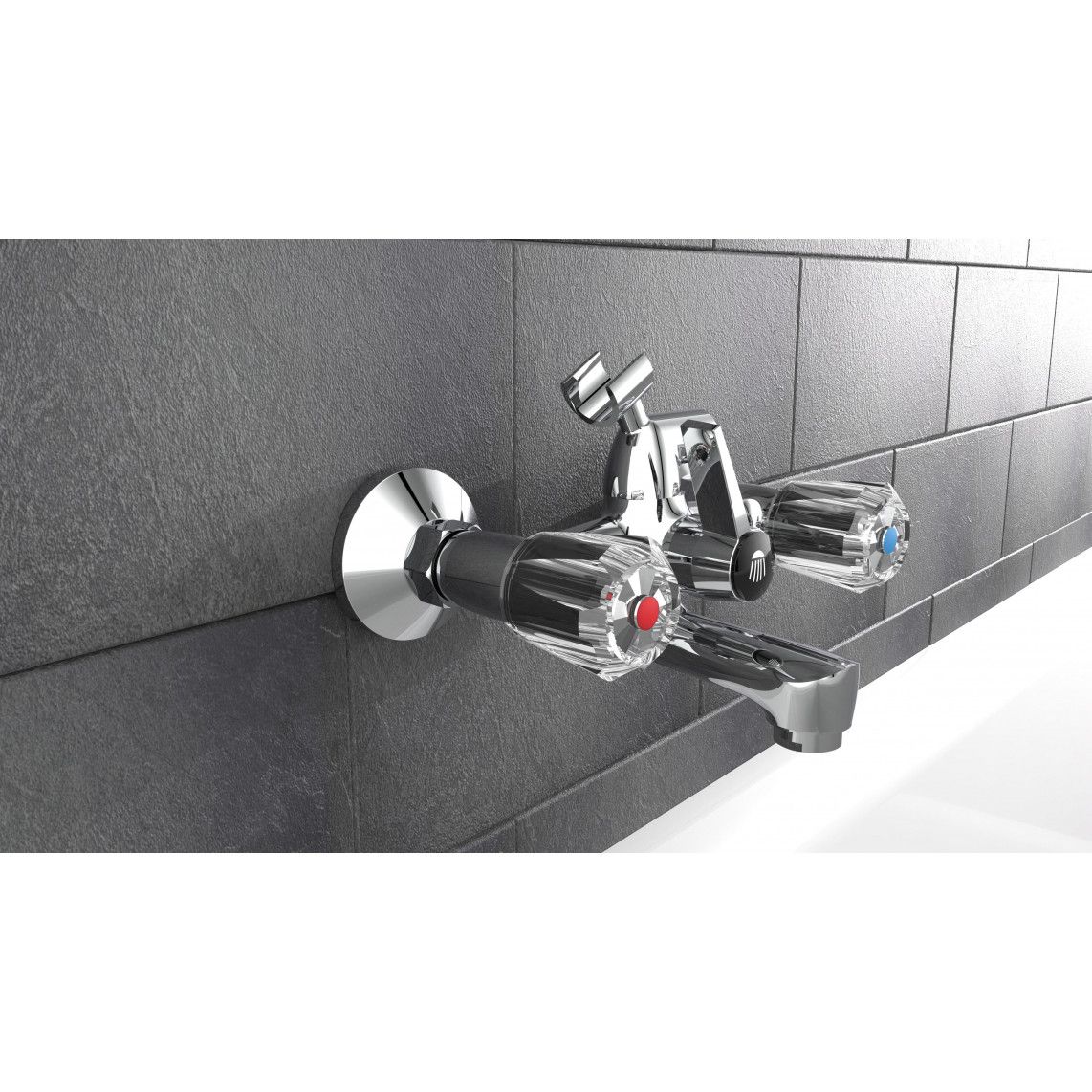 37240 SAVINO Badkraan, chroom vue 3