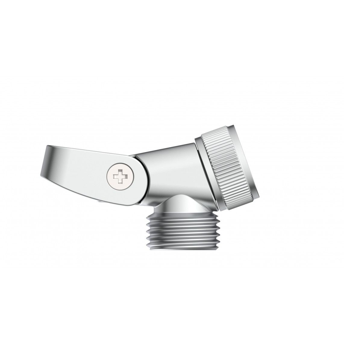 66421 MV-1PR Joint piece, chrome, 1/2", with cone vue 2