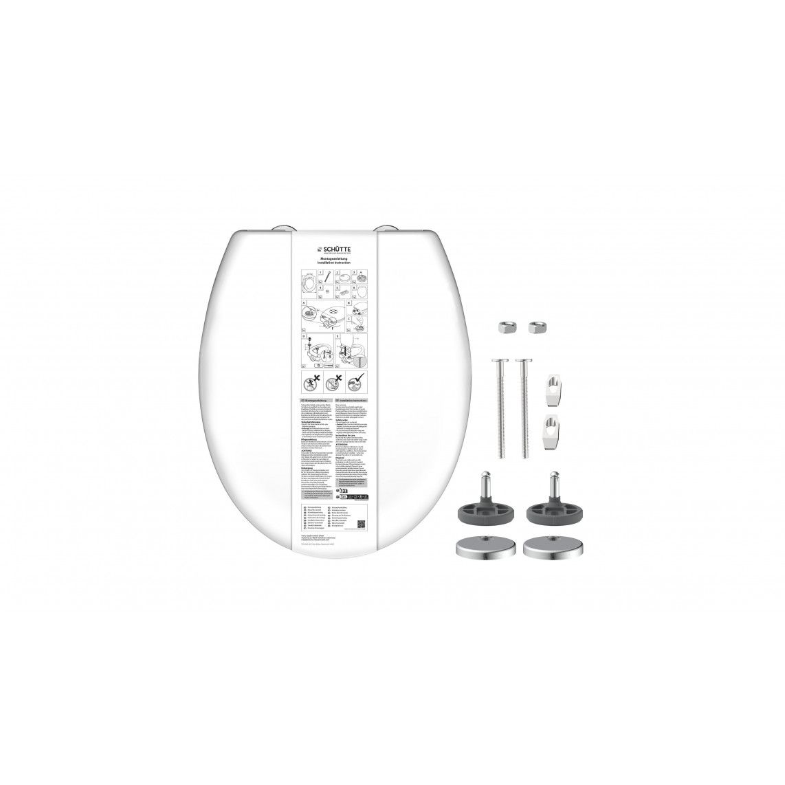 82600 Duroplast Toilet seat WHITE, PREMIUM, with soft close and quick release vue 7