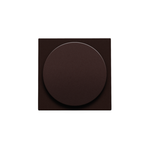Set de finition pour variateur à bouton rotatif ou extension, incl. bouton rotatif, couleur dark brown coated