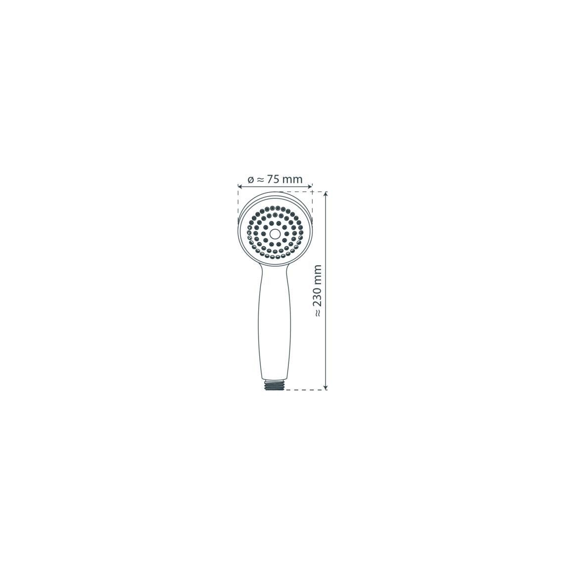 60720 RIMINI Hand shower, chrome vue 2