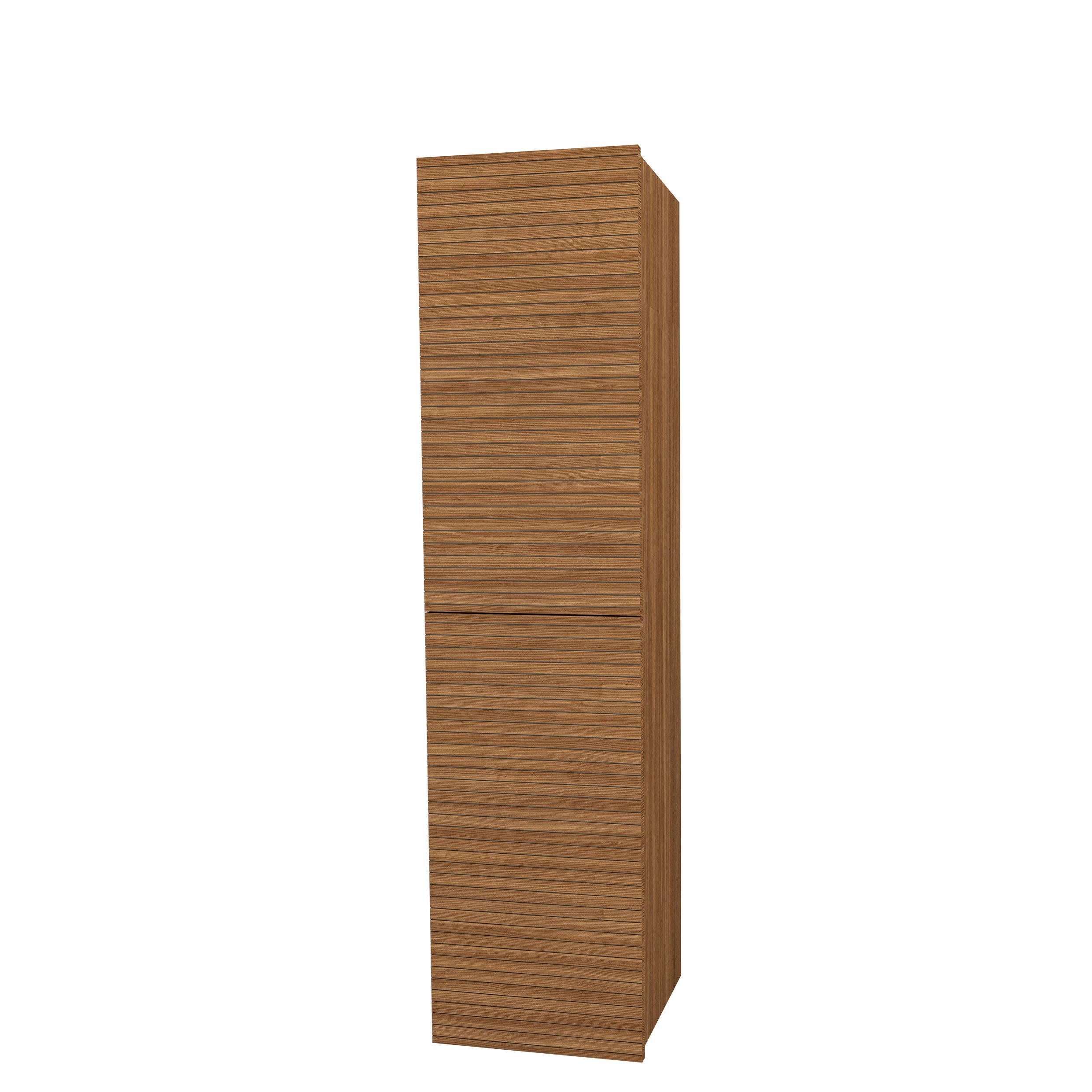 Elite Meuble Colonne Avec Relief Horizontal (160CM) - Marron