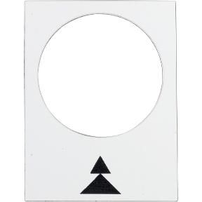 Etiquette - 30 x 40mm - Blanc - droite PV-GV