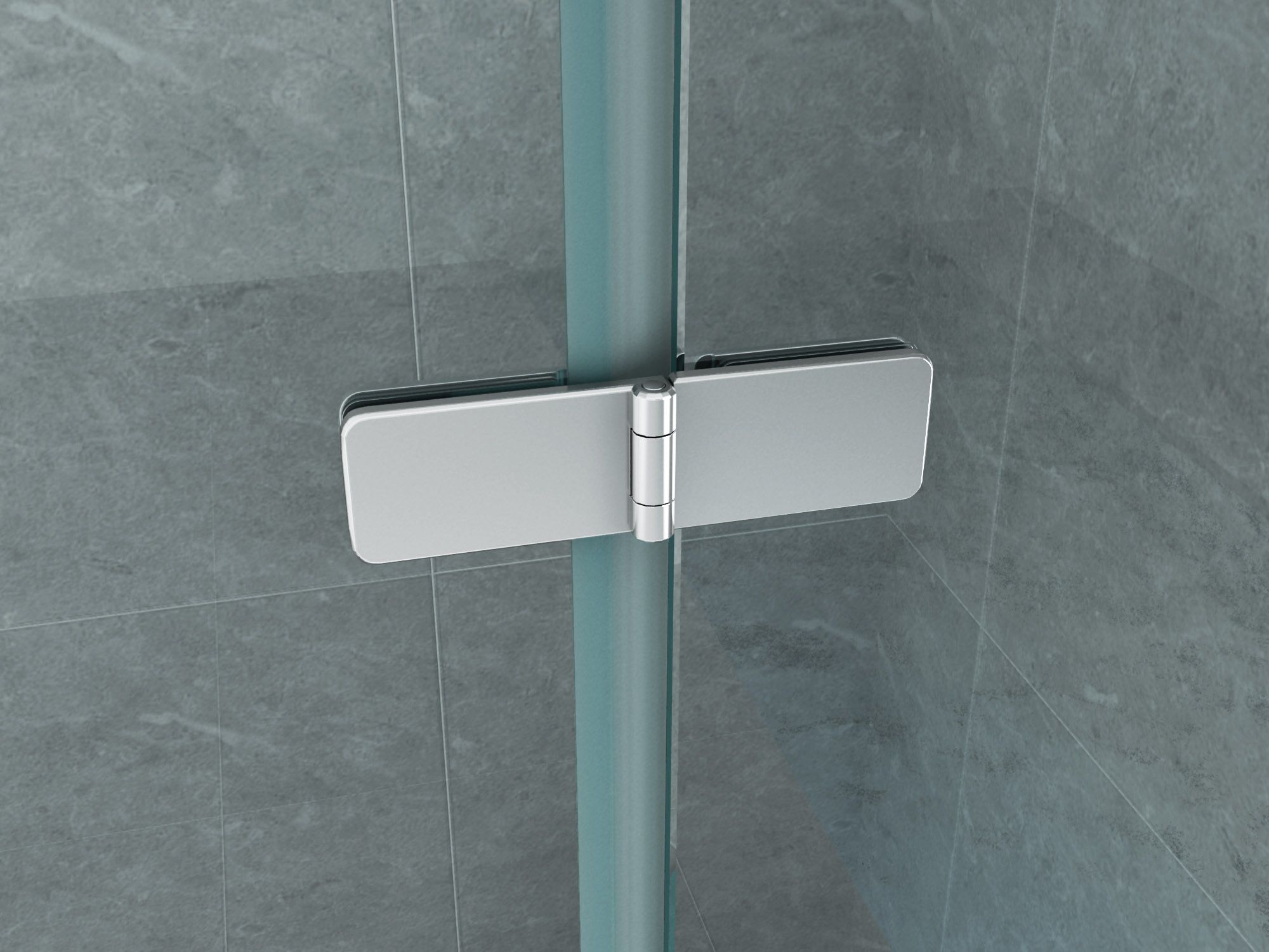 ALONI PAROI DE BAIGNOIRE – 3 PARTIES – RABATTABLE - 1300X1400MM - CHROME-VERRE CLAIR vue 3