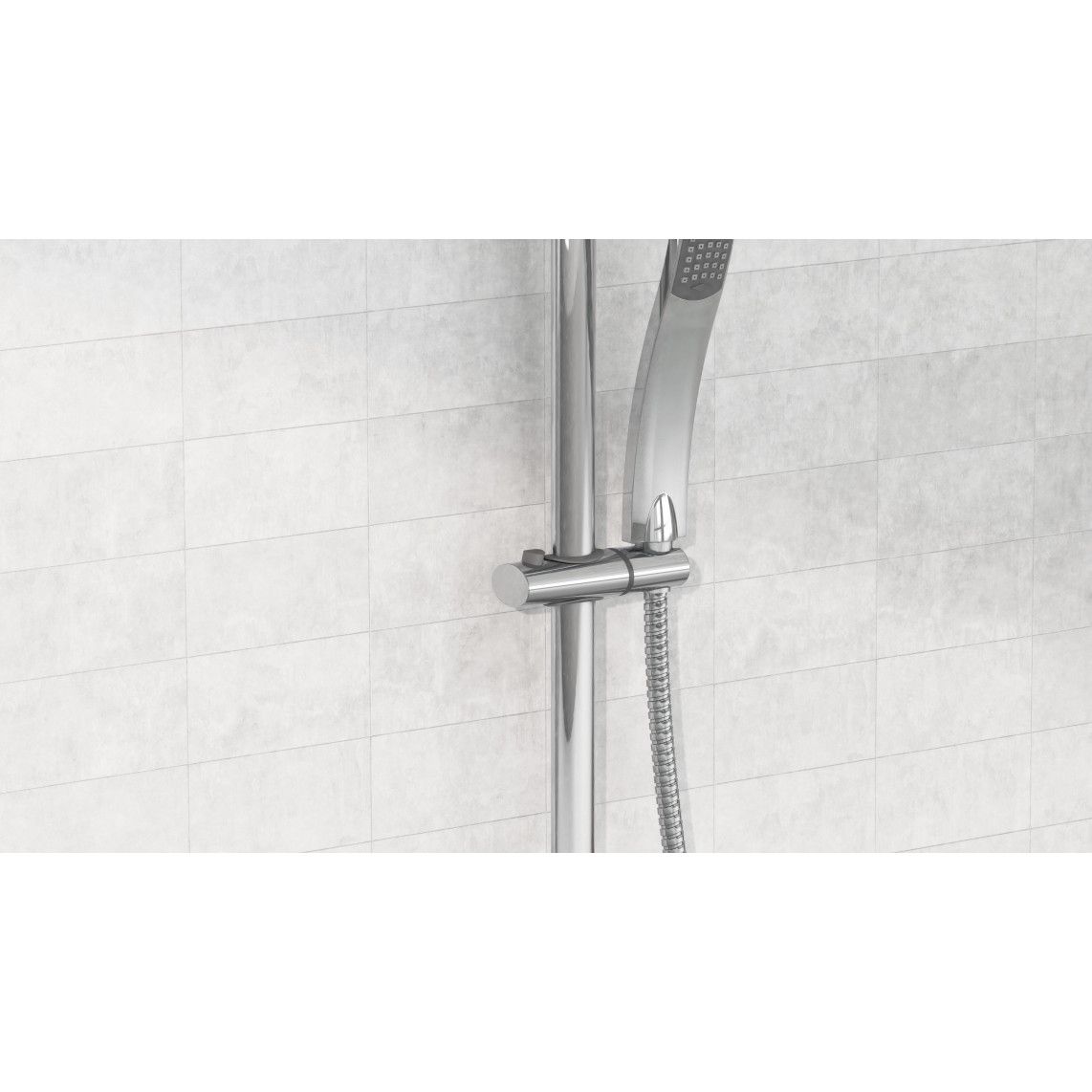 DXSTIOVCS-PR STILOVAL Set douche de pluie, chromé vue 6