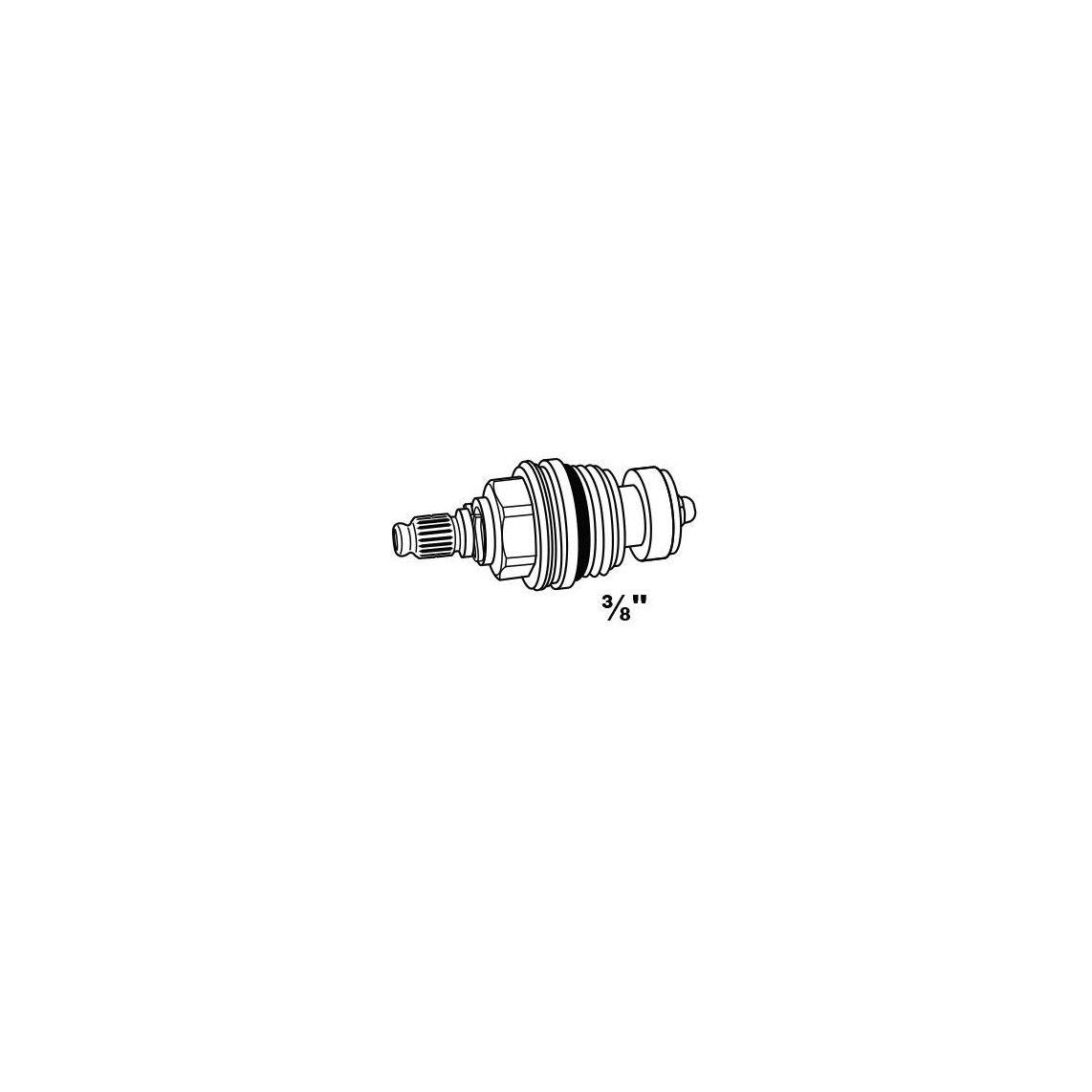 98614760 bovenstuk, 3/8", zonder Handgreep vue 2