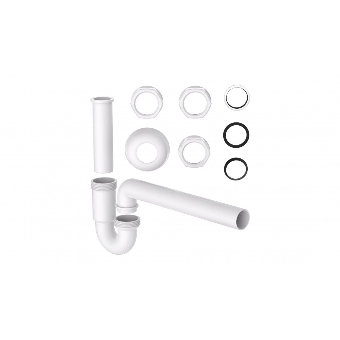 98801048 Tubular trap, plastic, white, 1 1/4" x 32 mm vue 4