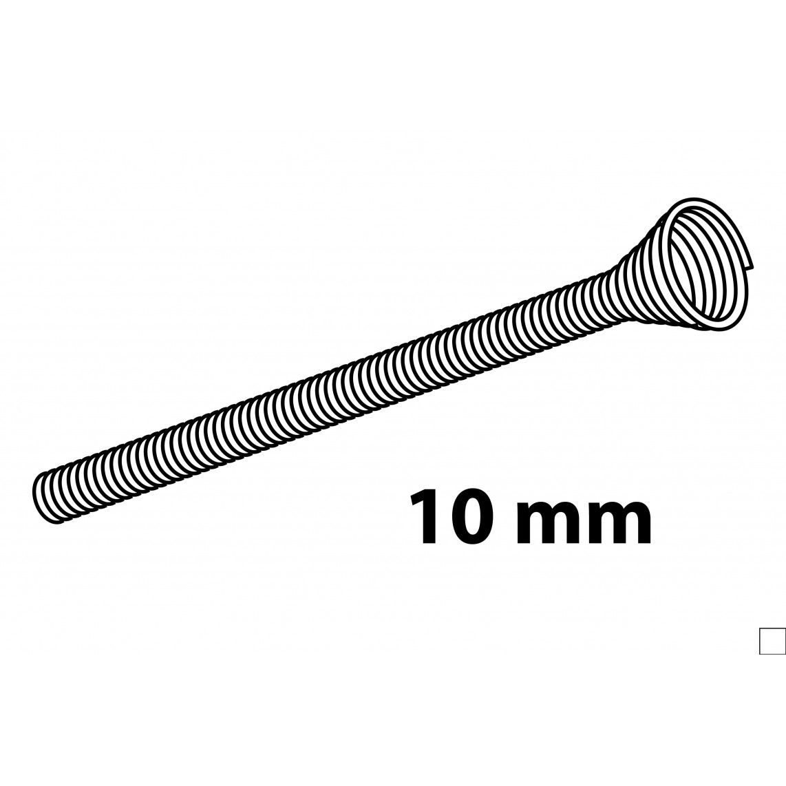 999101025 Connection pipe bending spring, copper, for 10 mm vue 2