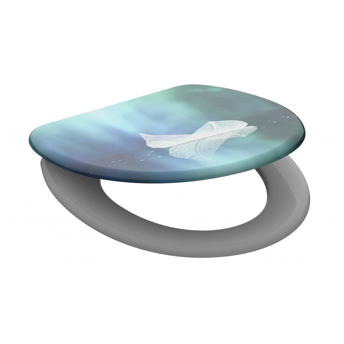 82153 Duroplast Toilet seat FALLEN LEAF, with soft close vue 3