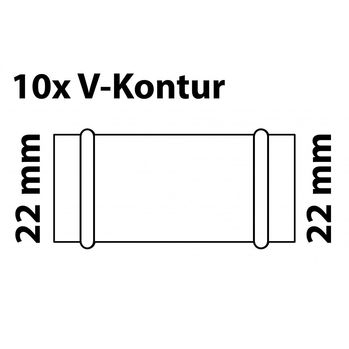 988616464 CU dubbele mof, blanco, 22 mm, 2 mofen, (P5270) (10x) vue 2
