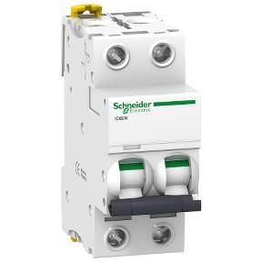 Disjoncteur modulaire iC60N - 2 pôles - 16A - courbe C