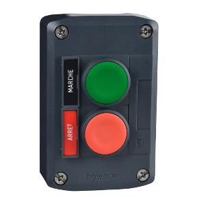 Station de contrôle XAL-D - fonction de démarrage et d'arrêt - 1 NO + 1 NC
