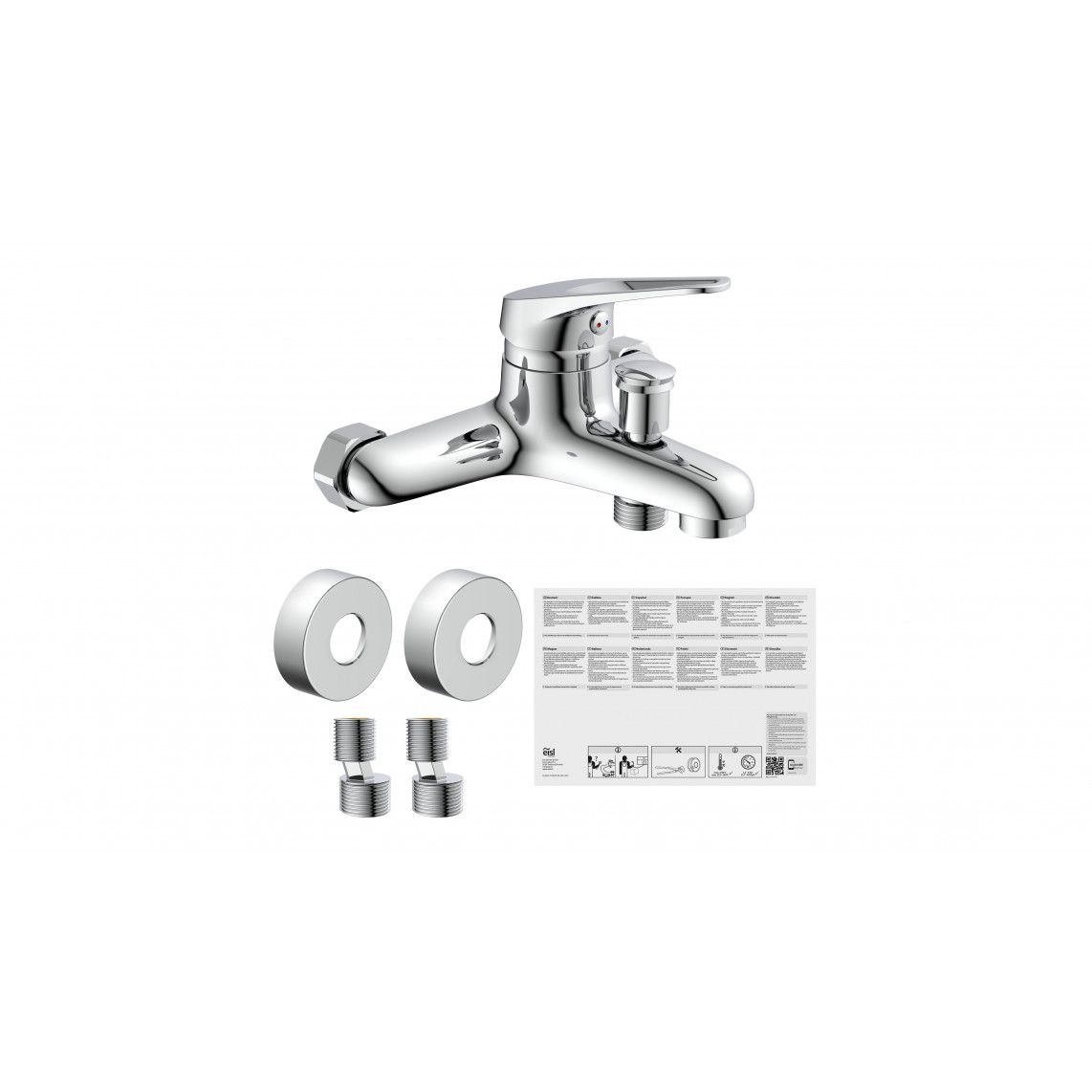 NI023SCR SPEED Bathtub mixer, chrome vue 4