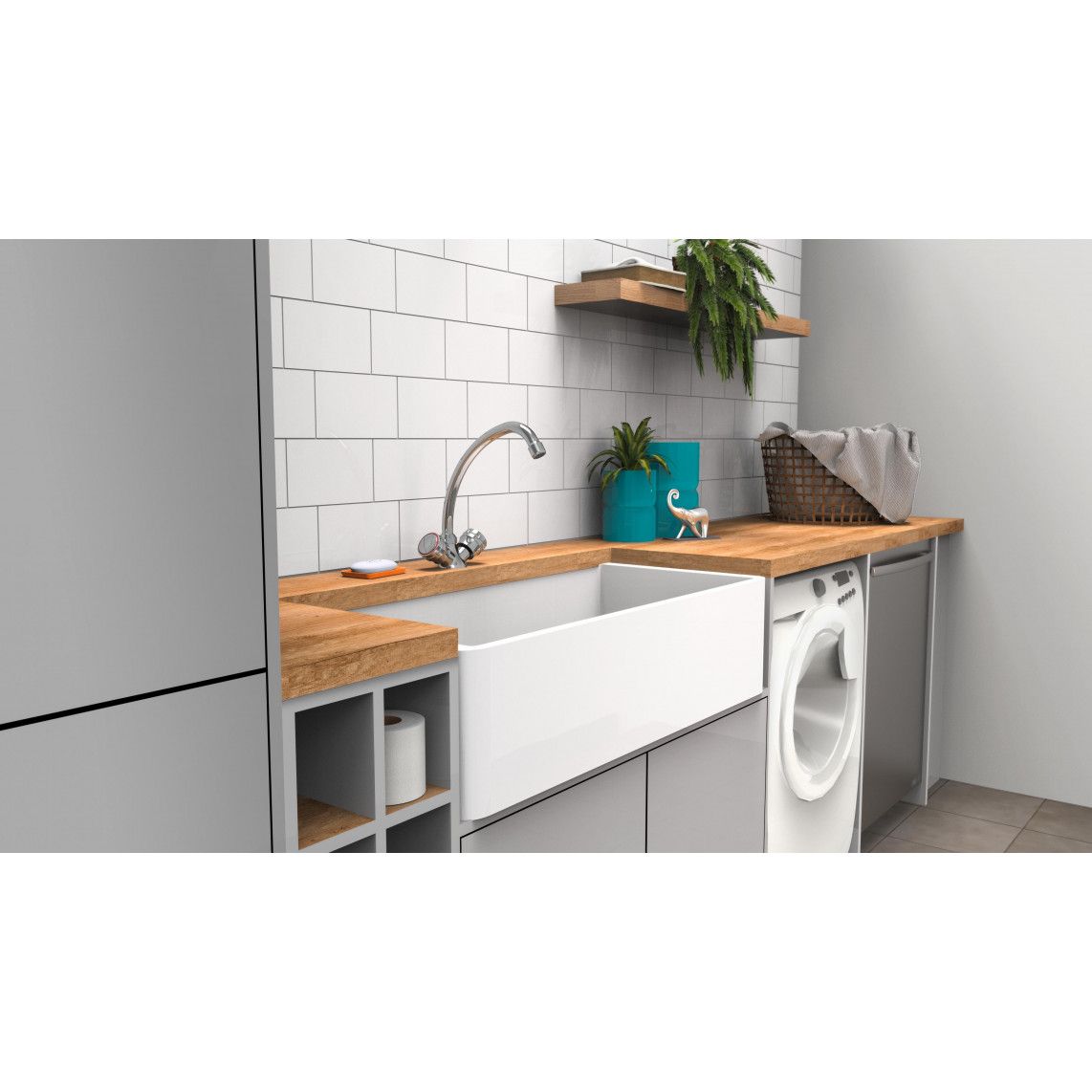 NI182GRCR GRADO Keukenkraan, chroom vue 3