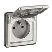 Soliroc prise 2 pôles + T 10 / 16A - 250V - IP55 - IK10