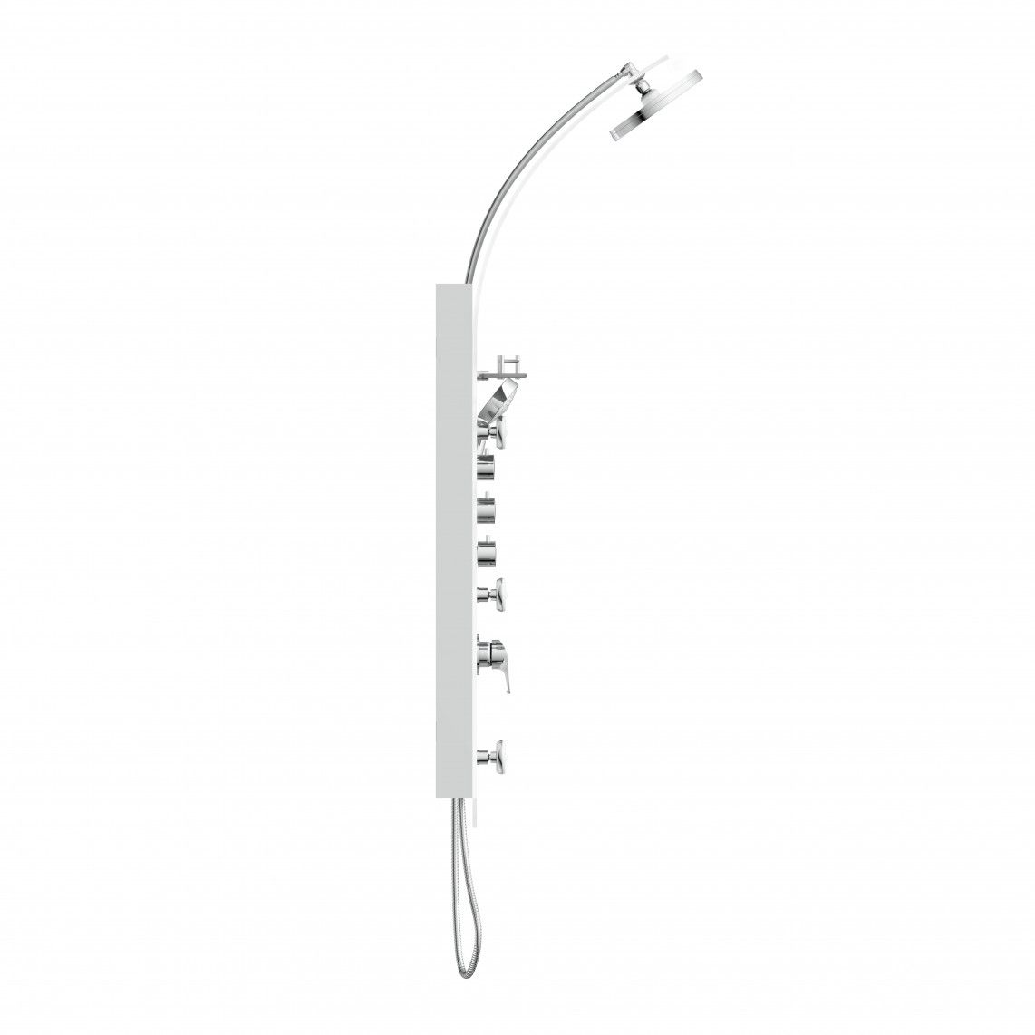 ORSP-YMSBW KARIBIK Shower panel, white vue 3
