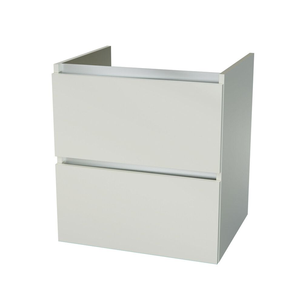 Intro Tempus Sous-meuble B600XD495XH650MM 2TIROIRS Blanc