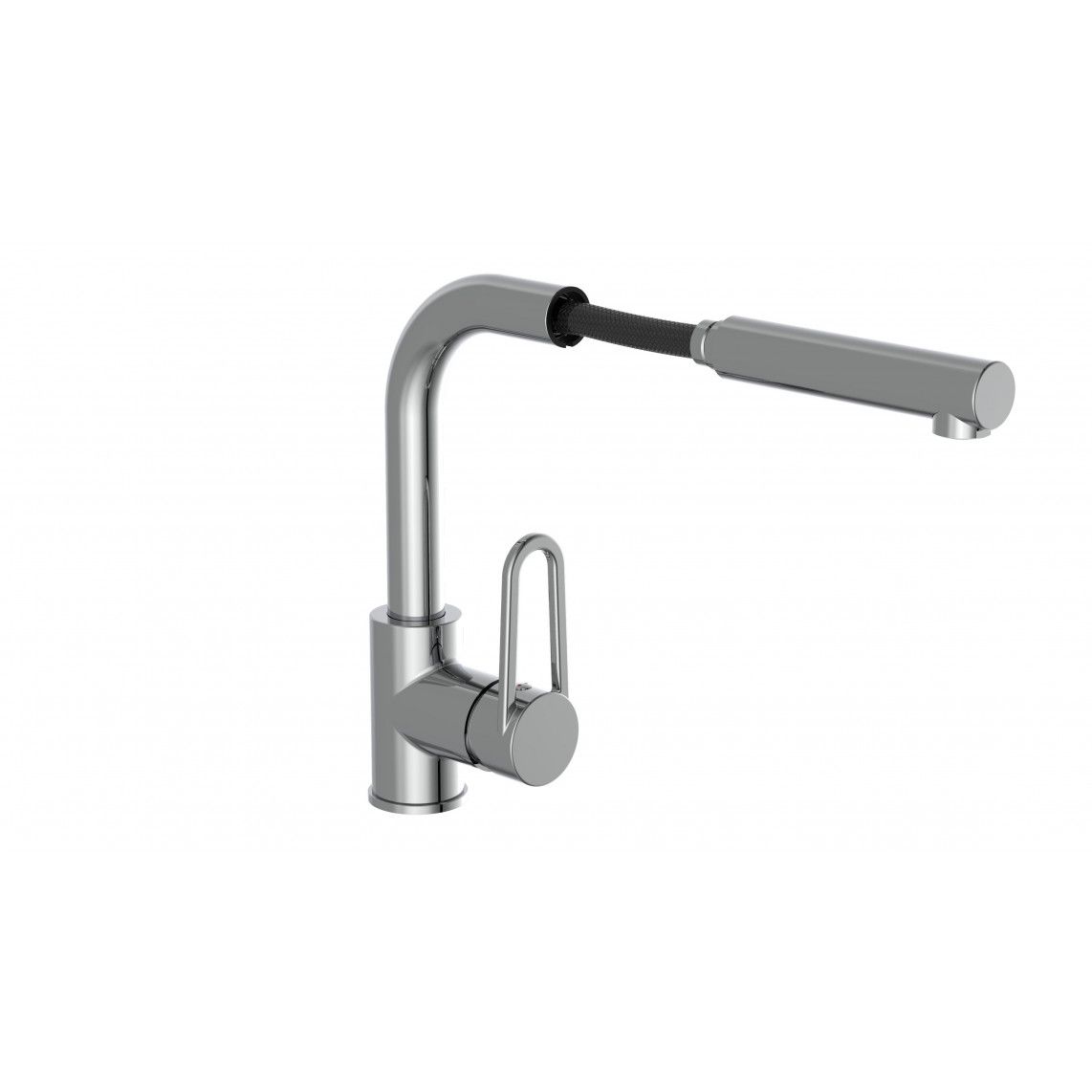 26230 DESIGN RING Keukenkraan, chroom, met uittrekbare uitloop vue 5