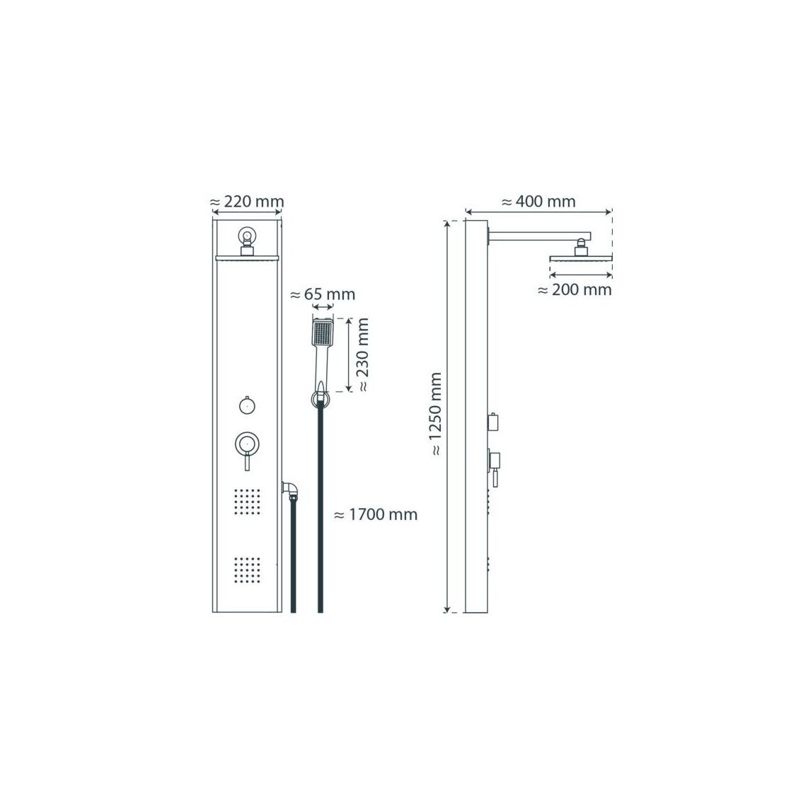 60035 TAHITI Panneau de douche vue 9