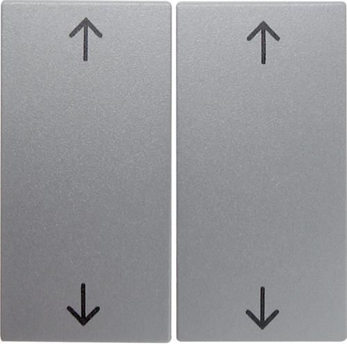 Touche avec symbole flèches Berker S.1 / B.3 / B.7 Alu, mat
