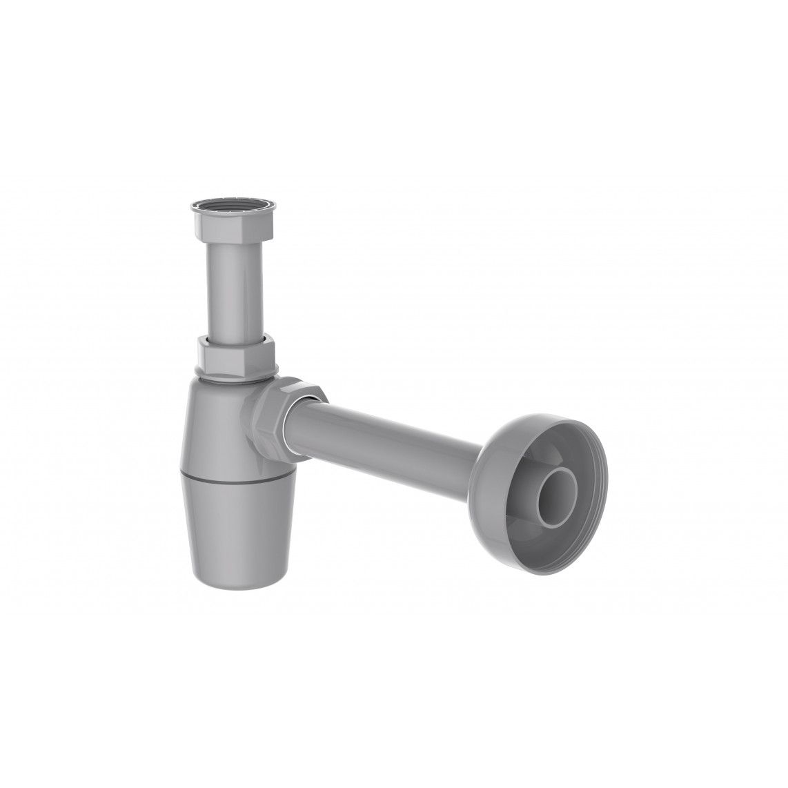 98803049 ECO-SAVE Bottle trap, plastic, grey, 1 1/4" x 32 mm
