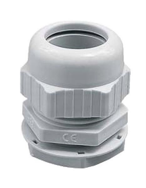 Presse étoupe à serrage M25 25mm Gris avec contre ecrou