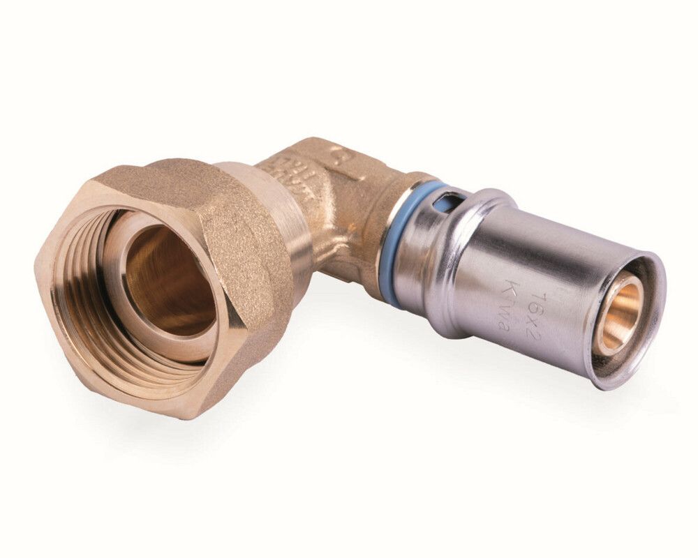 Systempex Coude Écrou Mobile Chromé Raccord À Sertir 32-4/4