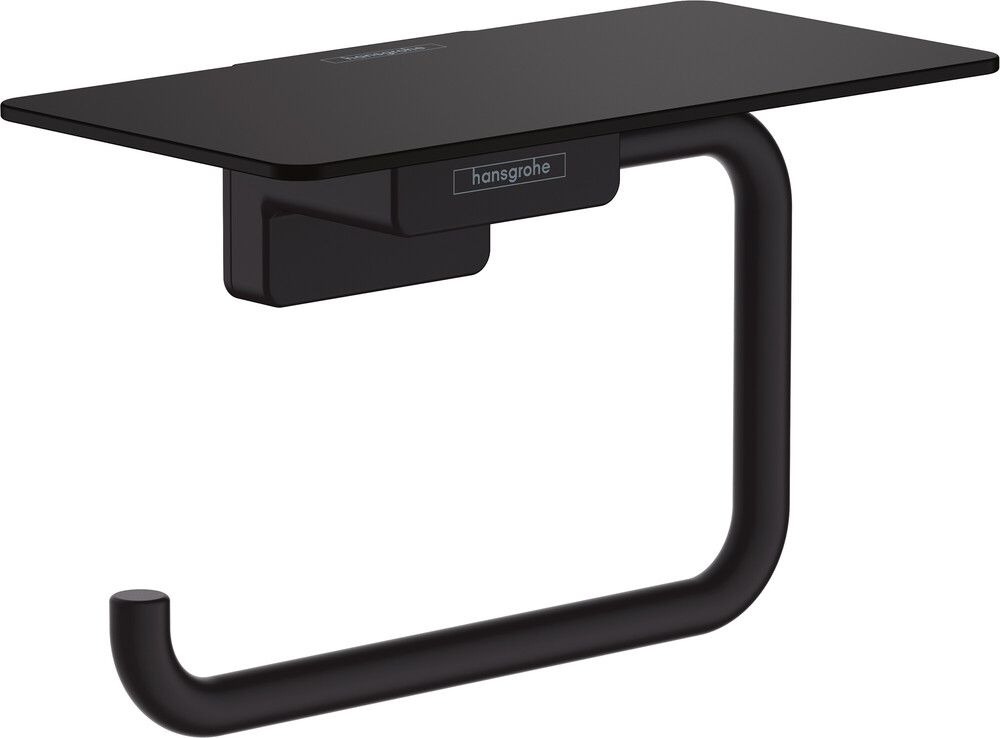 Hansgrohe Addstoris Porte-rouleau Papier Avec Tablette Noir Mat