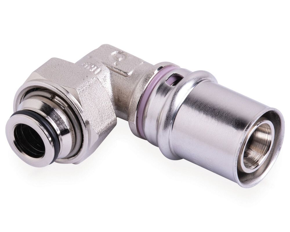 Systempex Coude 90° Tube Alu Raccord À Sertir Nicklé 20-M22