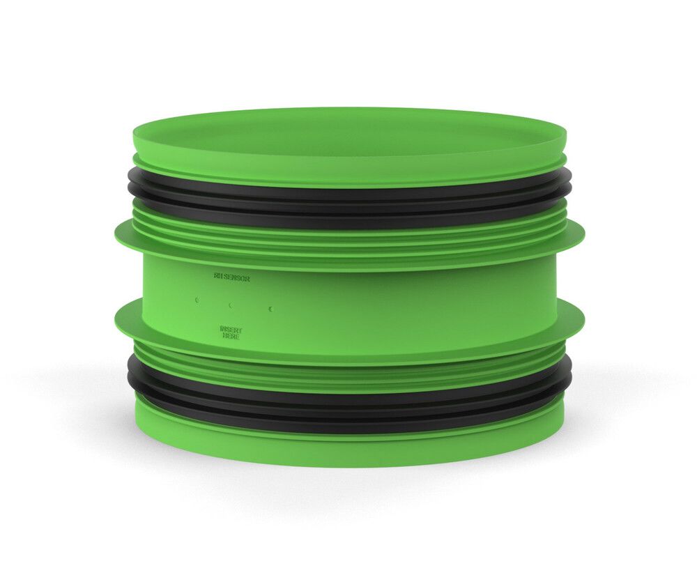 Duco Ducoflex Raccord Avec Caoutchouc D180-180 (m/m)